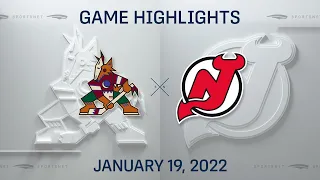 NHL Highlights | Coyotes vs. Devils - Jan. 19, 2022