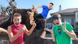 Pool FLIP challenge!  Loser prank calls crush!!