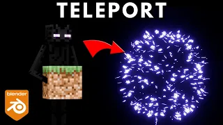 How To Make Enderman Teleporting Particles - Minecraft Animation Tutorial