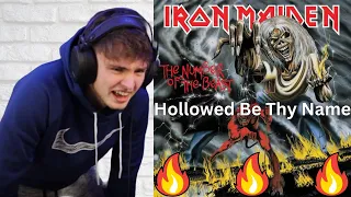 Teen Reacts To Iron Maiden - Hallowed Be Thy Name *First Time*!!!