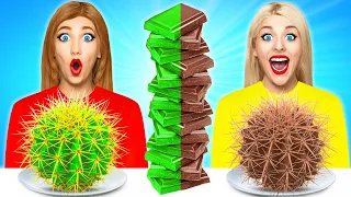 Schokolade vs Echt Essen Challenge | Schokolade und mehr auf Multi DO Fun