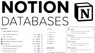 All Notion Databases Explained in Under 30 Minutes! (Full Guide)