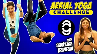 Aerial Yoga Challenge with @anshuka-yoga