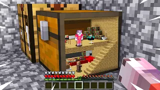 Я ПОСТРОИЛ СЕКРЕТНЫЙ ДОМ В СУНДУКЕ В МАЙНКРАФТ 100% ТРОЛЛИНГ ЛОВУШКА MINECRAFT