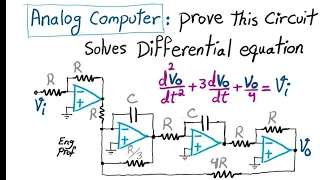 Analog Computer with Op Amp to solve differential equation