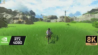 [8K60] 8K Zelda Botw RTX 4090 - Raytracing GI - Ultra graphic gameplay 2022 - NEW Extreme settings