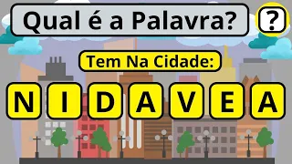 QUIZ: Adivinhe Qual é a Palavra Com as Letras Embaralhadas - A Dica é: Tem Na Cidade