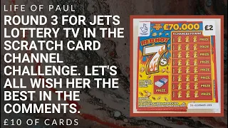 Round 3 of the Scratch Card Channel Challenge, £10 of £2 scratch cards on behalf of Jets Lottery TV