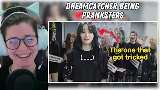 Reacting to 'Dreamcatcher being pranksters' by @insomnicsy