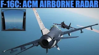 F-16C Viper: Air To Air ACM Radar Tutorial | DCS WORLD