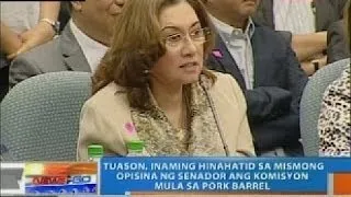 Ruby Tuason at mga whistleblower, nasa senado na para dumalo sa pagdinig kaugnay sa pork barrel scam