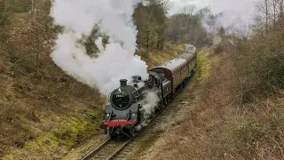 75014 'Braveheart' Tackles The 1/45 To Ipstones Loop - Churnet Valley Railway