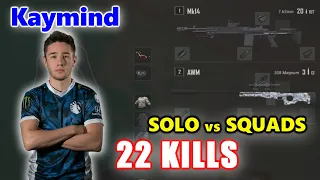 Team Liquid Kaymind - 22 KILLS - MK14+AWM - SOLO vs SQUADS - PUBG