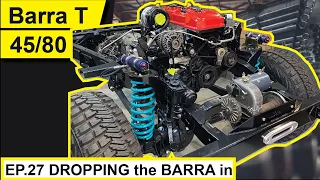 FINAL ASSEMBLY OF A BARRA POWERED LANDCRUISER (PART 2: PUTTING THE BARRA IN)|Barra T FJ 45/80 EP#27