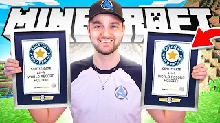 HOW I got *TWO* Minecraft WORLD RECORDS!