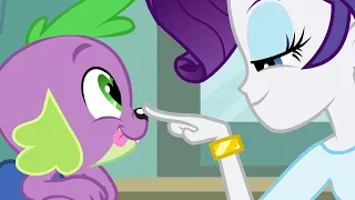 Rarity Pokes Spike's Nose - My Little Pony Equestria Girls (2013)
