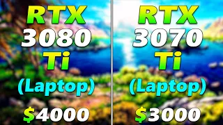 RTX 3080 Ti (Laptop) vs RTX 3070 Ti (Laptop) | Gameplay Benchmark Tested