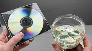 🔥I invented liquid PLASTIC❗️ Just take a CD 📀The result will shock you