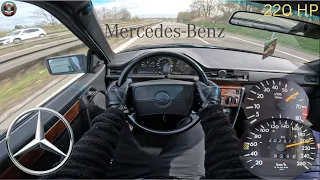 Mercedes-Benz CE 300 || 220HP || 1991 || TOP SPEED on german Autobahn