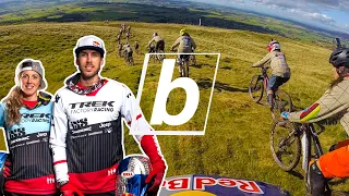 Rachel & Gee Atherton POV Chasing 100s of Downhill MTB Mountain Bikers | Red Bull Foxhunt | Breathe