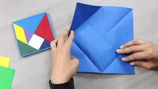 No necesitas imprimir un Tangram, es fácil hacerlo en papel | Primaria