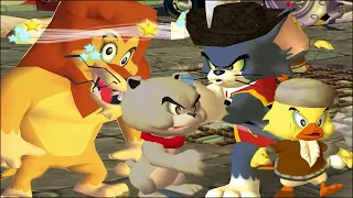 Tom and Jerry in War of the Whiskers Tom Vs Tyke Vs Lion Vs Duckling (Master Difficulty)