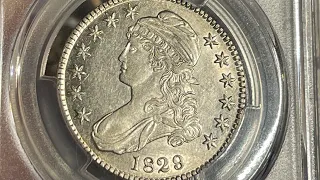 1829 Capped Bust Half Dollar - Spontaneous Coinshow Pickup🔬Close Up Look & Die Variation Discussion