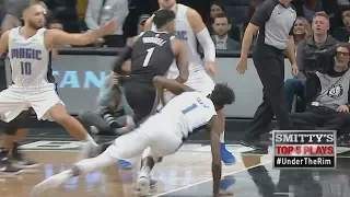 D'Angelo Russell Got Isaac Leaning! Vucevic 41 Points! Magic vs Nets 2017-18 Season