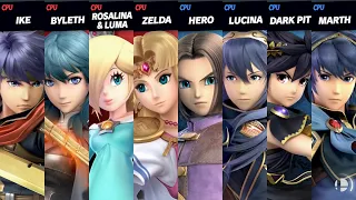 Super Smash Bros. Ultimate - Team Ike vs Team Hero