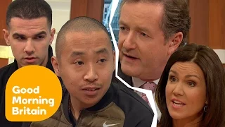 Creepy Clown Pranksters Clash With Angry Piers Morgan In Fiery Interview | Good Morning Britain