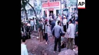 SYND 9 3 79 CIVILIANS DIGGING AIR-RAID SHELTERS AND TRAINING WITH RIFLES