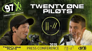twenty one pilots 2019 Press Conference with 97X