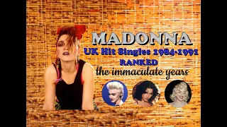Madonna UK hit singles 1984 - 1991 ranked #vinylcommunity