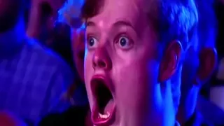 Man with weird facial expression on Australia's got talent