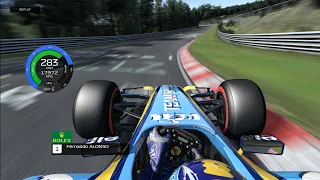 THE RENAULT R25 WITH 𝗦𝗟𝗜𝗖𝗞𝗦 IS A 𝗠𝗢𝗡𝗦𝗧𝗘𝗥 AROUND THE NORDSCHLEIFE! 😳