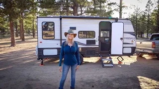 CAMPING IN THE FOREST SOLO Female Nomad Plus BRYCE CANYON Nat'l Park | RV Life