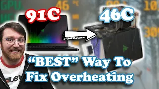 The "BEST" way to FIX an OVERHEATING gaming laptop...