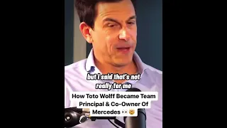 How Toto Wolff become team principal & co-owner of Mercedes