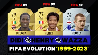 Drogba VS Henry VS Rooney | FIFA EVOLUTION 😱👏 FIFA 99 - FIFA 23