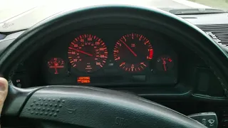 91 BMW E34 M5 Speedometer while driving on a local street