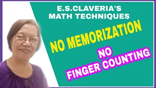 Multiplication TECHNIQUES For Lower Grades,,,,NO MEMORIZATION,,,ESC TECHNIQUES