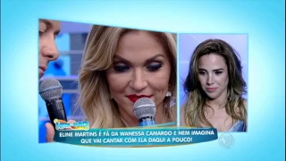 Eline realiza sonho de cantar com Wanessa Camargo