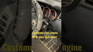 Customer says engine RPM goes up & down. Check how I fixed it in description.