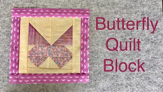 Butterfly Scrap Quilt Block