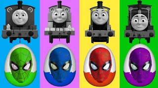 Looking For Thomas And Friends | きかんしゃトーマス トーマス戦車エンジン | Wrong Head Thomas And Friends, Spiderman