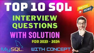 Top 10 SQL Interview Questions and Answers | SQL Interview Questions 2023 | #sql