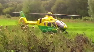 Hampshire & Isle of Wight Air Ambulance Landing & Taking Off