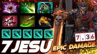 7jesu Wraith King - EPIC DAMAGE 7.36 - Dota 2 Pro Gameplay [Watch & Learn]