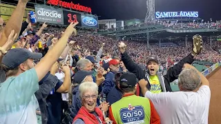 Catching a Rafael Devers POSTSEASON HOME RUN at Fenway Park