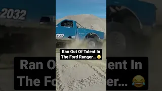 Desert Racer Runs Out Of Talent In Dunes In Ford Ranger